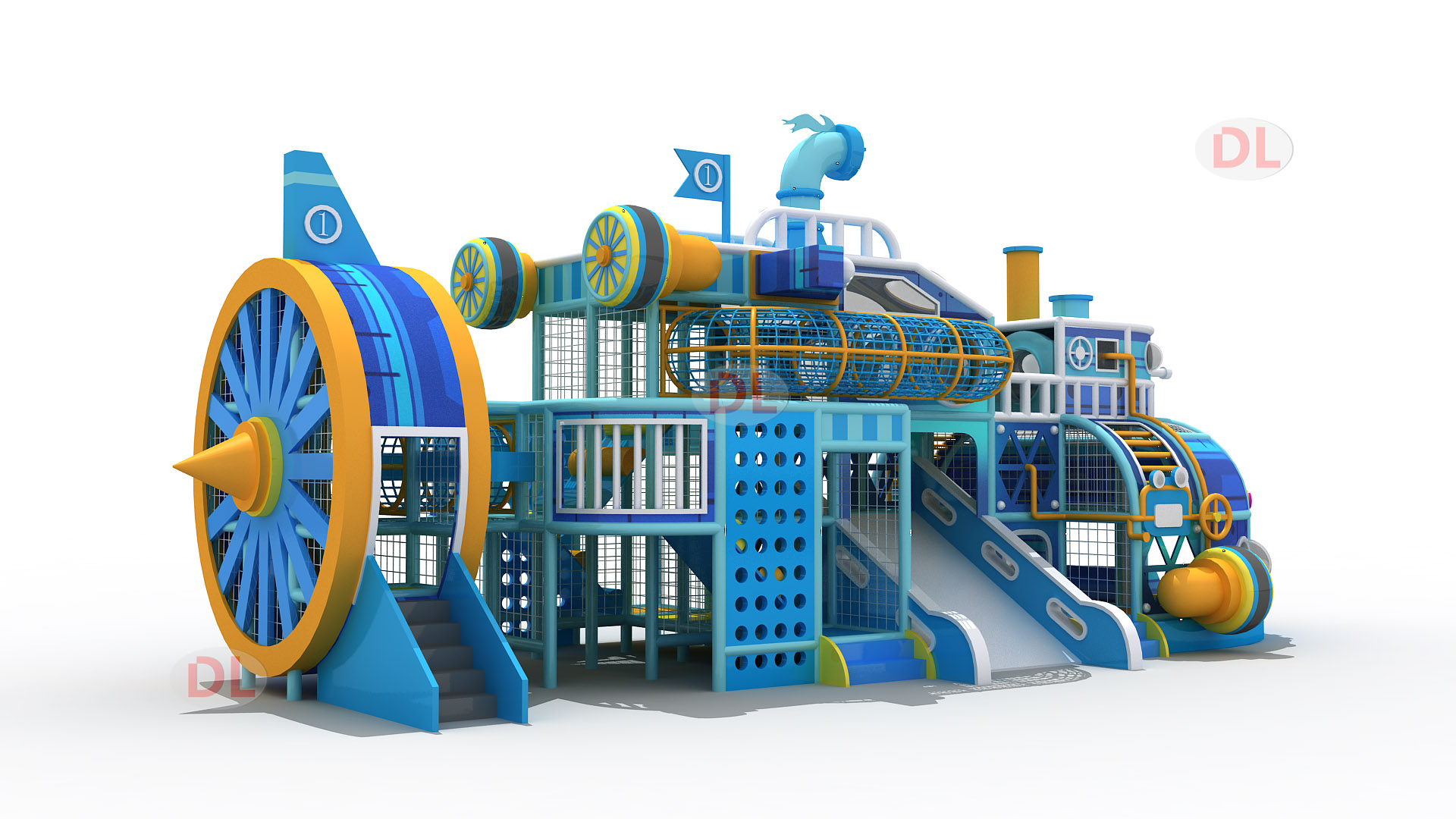 Custom indoor kids playground in play center 